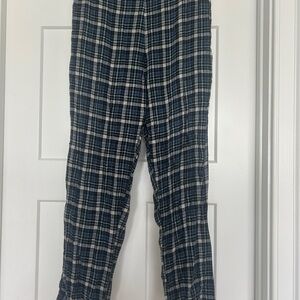 American Eagle Outfitters Navy and White Plaid pants
